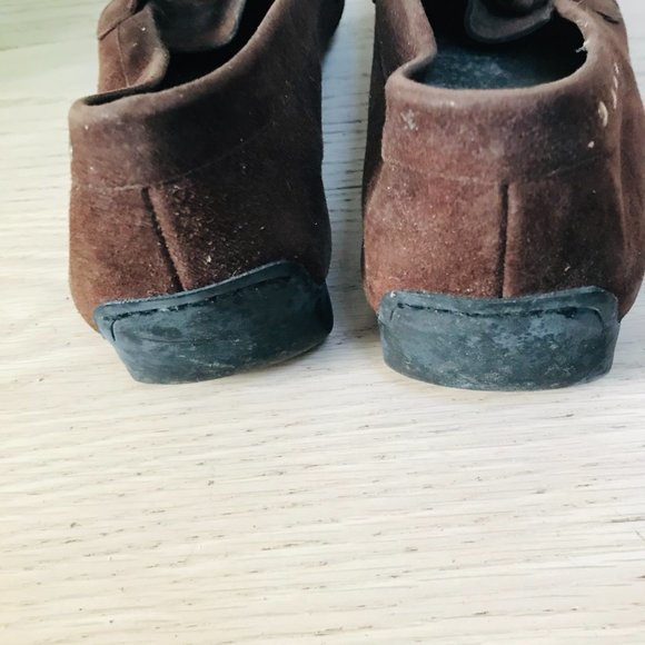 Stuart Weitzman Brown Suede Loafer - Picture 2 of 9